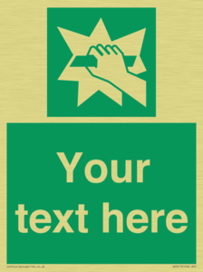 Custom Break Glass Sign